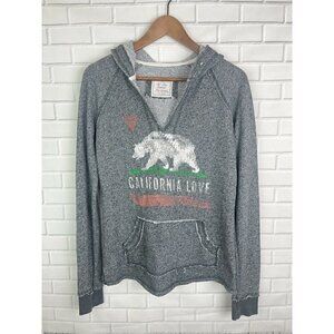 Cali Love Heritage Pacific Merchants Heather Blue Hoodie Sweater Women's Medium
